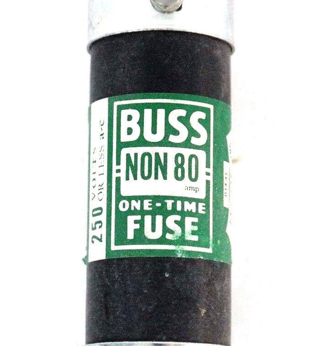 NEW BUSSMANN BUSS NON80 ONE TIME FUSE 250VOLTS NON-80 - LOT OF 8