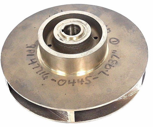 NEW GOULDS PUMP 3-7-245 VANE IMPELLER 9P1 47716-0445-7.937" BRASS