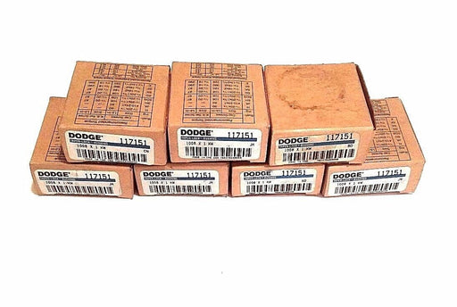 LOT OF 7 NIB DODGE 117151 TAPER-LOCK BUSHINGS 1008 X 1 KW
