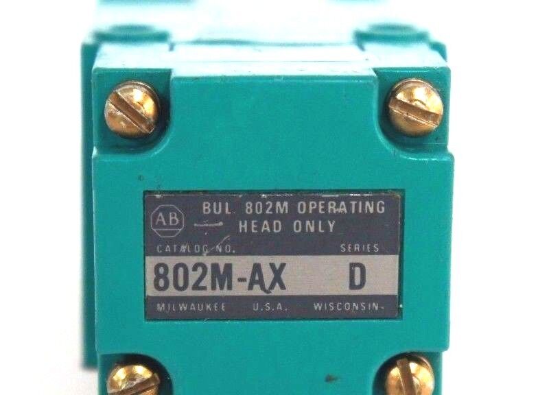 ALLEN BRADLEY 802M-AZJ6LF SER A LIMIT SWITCH 802M-XZJ6LF 802M-AX SER D HEAD