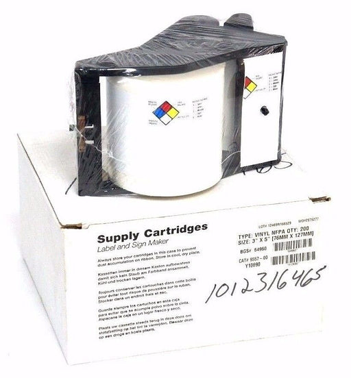 BRADY CAT# 9557-00 BGS# 64960 SIZE: 3'X5" (76MMX127MM) TYPE: VINYL NFPA QTY: 200