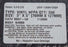 BRADY CAT# 9557-00 BGS# 64960 SIZE: 3'X5" (76MMX127MM) TYPE: VINYL NFPA QTY: 200