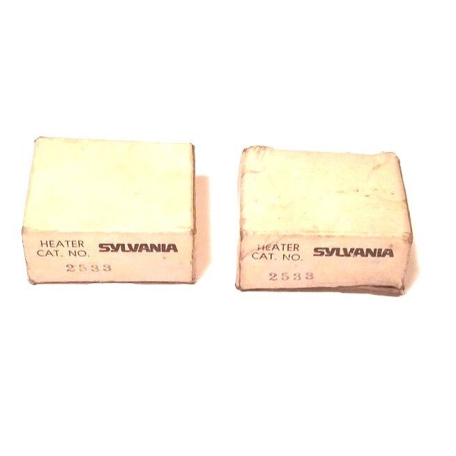 LOT OF 2 NIB SYLVANIA 2533 HEATER ELEMENTS