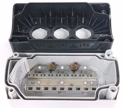 LOT OF 2 NIB TELEMECANIQUE XALD03 PUSHBUTTON ENCLOSURES 600VAC, 10AMP