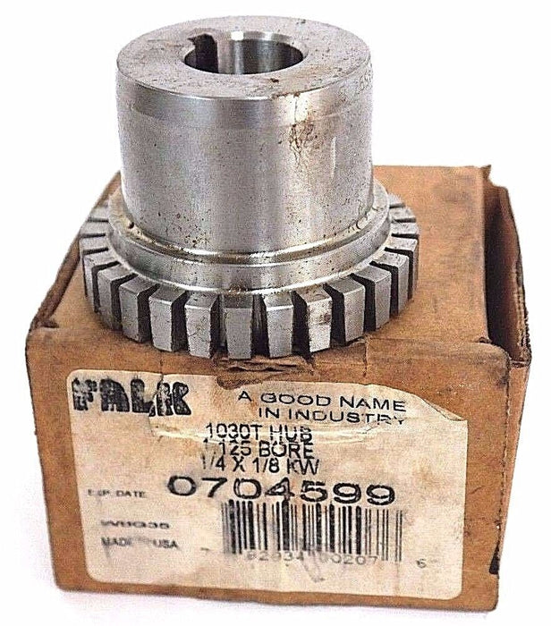 NIB FALK 0704599 130T HUB 1.125 BORE 1/4x1/8 KW COUPLING HUB