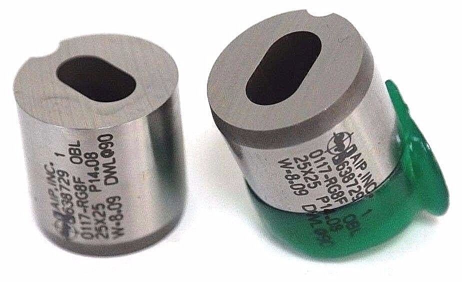 LOT OF 2 NEW AIP INC. 638729 1, 0117-RG8F OBL 25X25 P14.08 W-8.09 DWL090 PUNCH