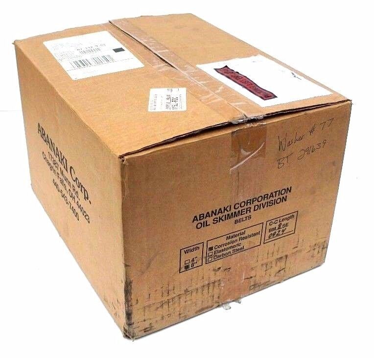 NIB ABANAKI 8'' WIDTH CORROSION RESISTANT BELT C-C LENGTH BM8SE0024 BM8SE