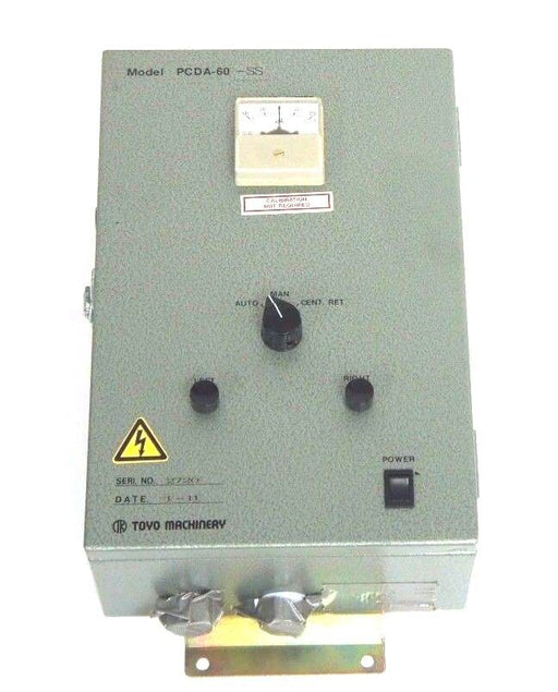 NEW TOYO MACHINERY MODEL: PCDA-60-SS CONTROL PANEL SERI.NO. 2720 PCDA-60