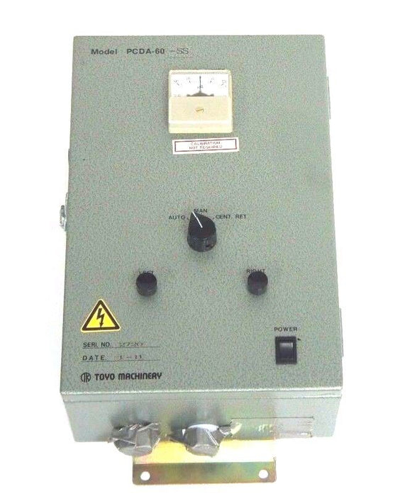 NEW TOYO MACHINERY MODEL: PCDA-60-SS CONTROL PANEL SERI.NO. 2720 PCDA-60