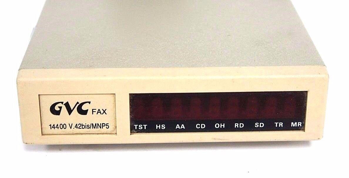 GVC TECHNOLOGIES F-1114V/R2 FAX MODEM 14400 V.42BIS/MNP5