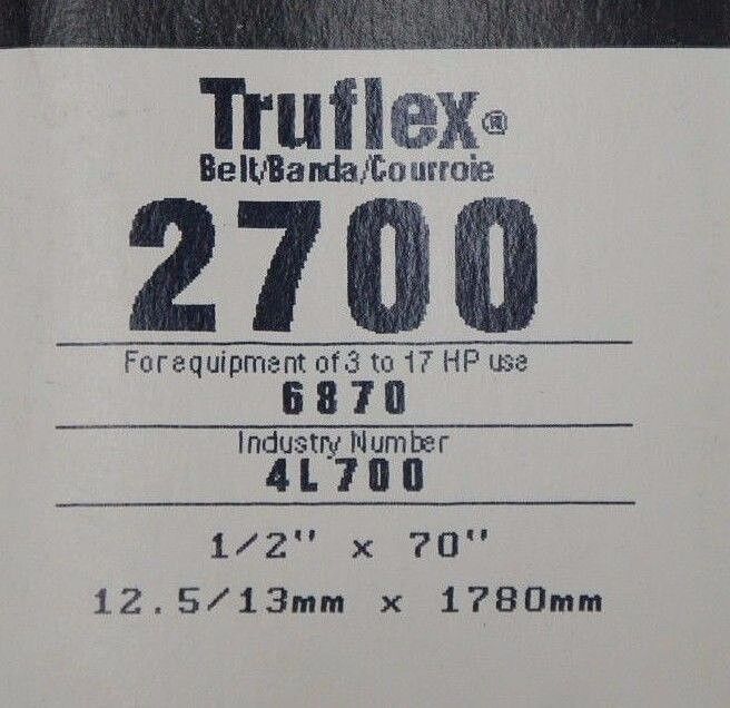 LOT OF 11 NEW GATES TRUFLEX V BELTS 5L400 4L700 3580 2550 2540