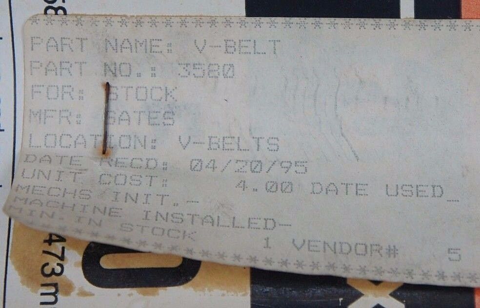 LOT OF 11 NEW GATES TRUFLEX V BELTS 5L400 4L700 3580 2550 2540