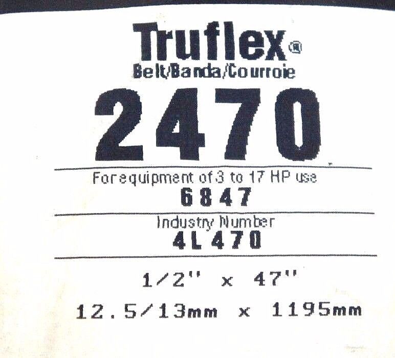 LOT OF 8 NEW GATES TRUFLEX V BELTS 4L250 4L285 4L470 4L280