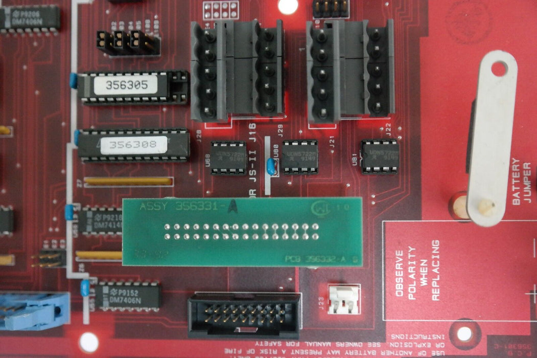 VIDEO JET 356400-15 A0078 MOTHER BOARD ASSY: 356300-E 356332-1