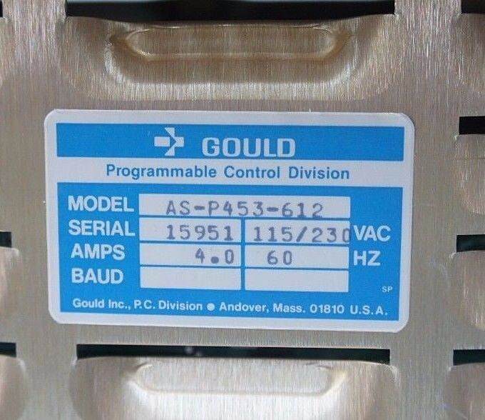 NIB GOULD AS-P453-612 MODULE REMOTE INTERFACE ASCII 115/230VAC 4.0AMPS 60HZ