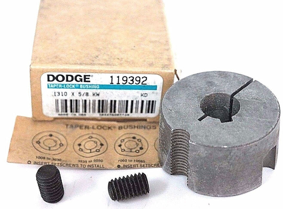 NIB DODGE 119392 TAPPER LOCK BUSHING 1310 X 5/8 KW