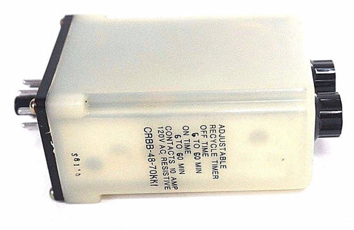 NIB POTTER & BRUMFIELD CRBB-48-70KK1 ADJUSTABLE RECYCLE TIMER CRBB4870KK1, 120V