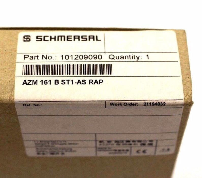 NIB SCHMERSAL AZM 161 B ST1-AS RAP 101209090 SAFETY INTERLOCK SWITCH 24VDC