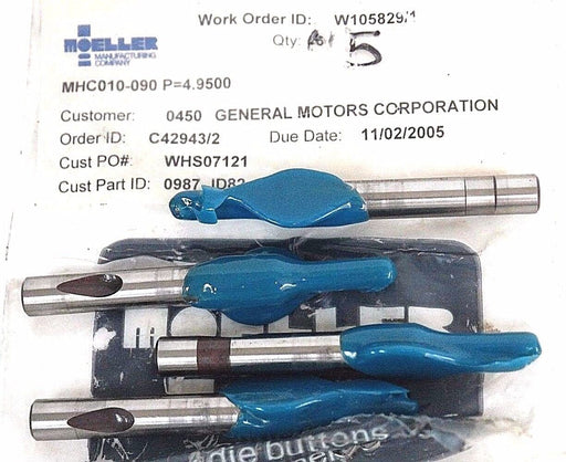 NIB MOELLER MHC010-090 P=4.9500 PUNCH 0987-JD82 - LOT OF 4