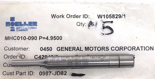 NIB MOELLER MHC010-090 P=4.9500 PUNCH 0987-JD82 - LOT OF 4