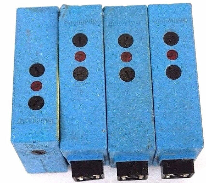 LOT OF 4, SICK OPTIC SENSICK P WE27-R630 PHOTOELECTRIC INDICATOR, WE27R630