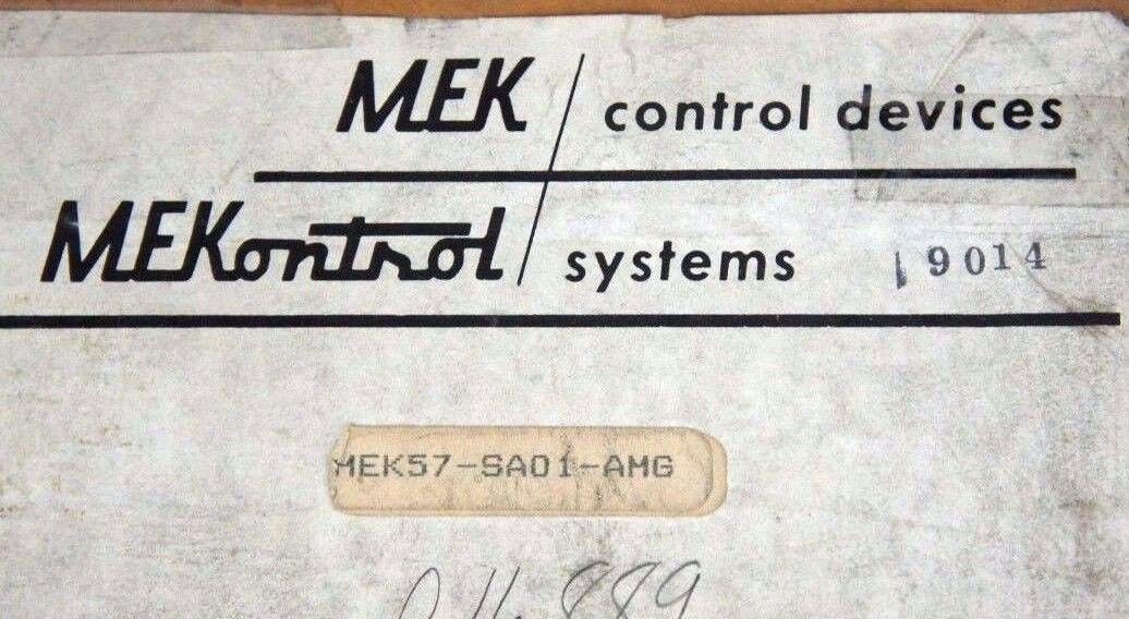 NIB MEKONTROL MEK-57-SA01-AMG PHOTOELECTRIC SENSOR 10-36VDC 90MA B11077