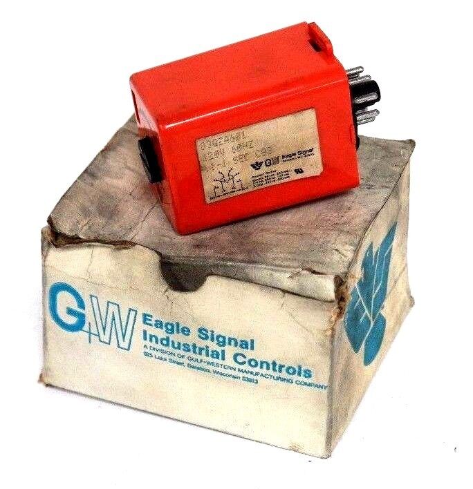 NIB EAGLE SIGNAL 83Q2A601 TIME DELAY RELAY 120V, 60HZ .1-1 SEC C83