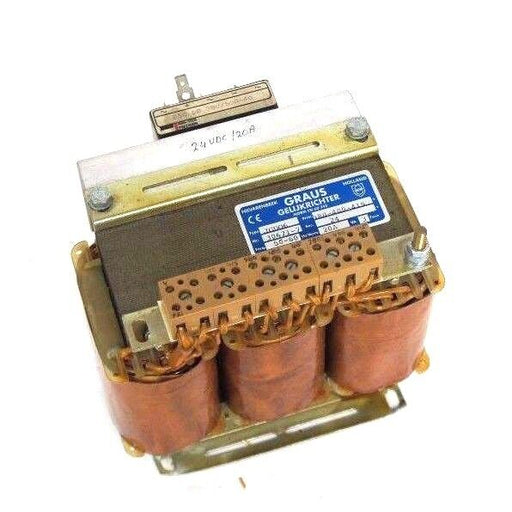 GRAUS TYPE: JGD06 NR: 30671-7 FREQ:50-60 20A 3FASE 24SEC 380-400-415 TRANSFORMER