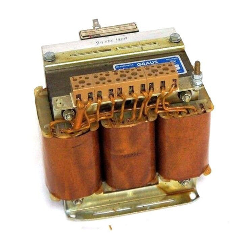 GRAUS TYPE: JGD06 NR: 30671-7 FREQ:50-60 20A 3FASE 24SEC 380-400-415 TRANSFORMER