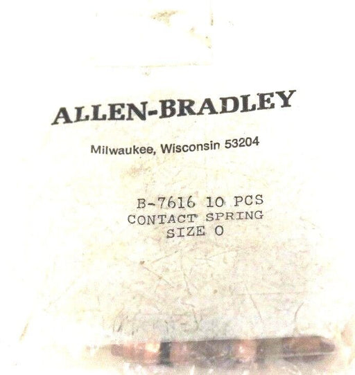 NEW ALLEN BRADLEY B-7616 CONTACT SPRING SIZE: 0 (10 PCS)