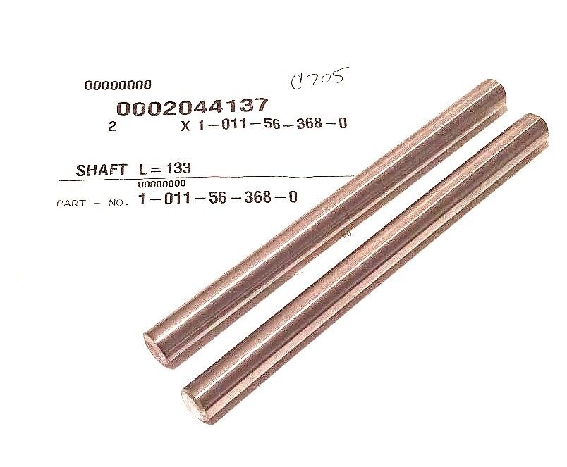 LOT OF 2 NEW KRONES 1-011-56-368-0 SHAFTS L=133, 1011563680
