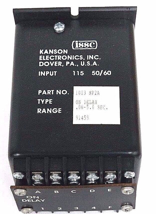 NIB ISSC KANSON 1013-SP2A TIMER STATE TYPE ON DELAY .06-5.0 SEC. 115 50/60 91459