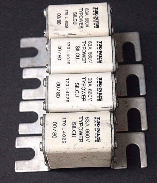 LK-NES DANMARK 170L4029 TYPOWER SILCU 60A 660V FUSE 170-L-4029 - LOT OF 4