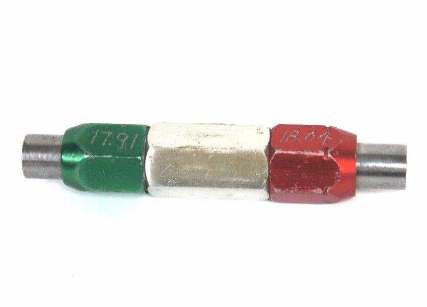 DELTRONIC PLUG GAGE GO 17.91MM NO GO 18.04MM