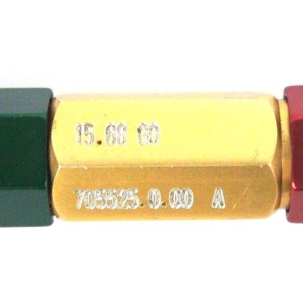 DELTRONIC PLUG GAGE GO 15.68MM NO GO 15.78MM 705525.0.00 A