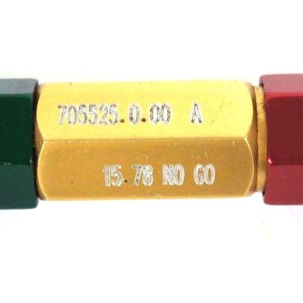 DELTRONIC PLUG GAGE GO 15.68MM NO GO 15.78MM 705525.0.00 A
