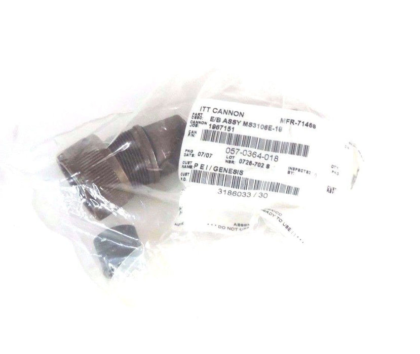 LOT OF 2 NIB ITT CANNON END BELL MS3106E-18 CONNECTOR ASSEMBLIES