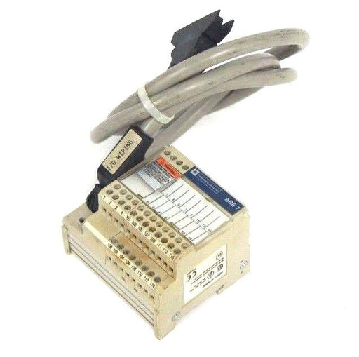 TELEMECANIQUE ABE7-H16R50 INTERFACE MODULE 24V W/ CABLE CONNECTOR ABE7H16R50