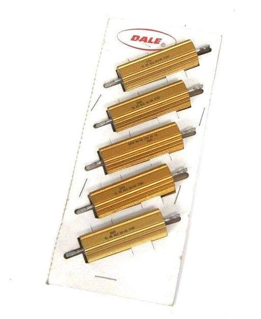 LOT OF 5 NEW DALE RESISTORS NH-50 50W 5 OHMS 1% 8852