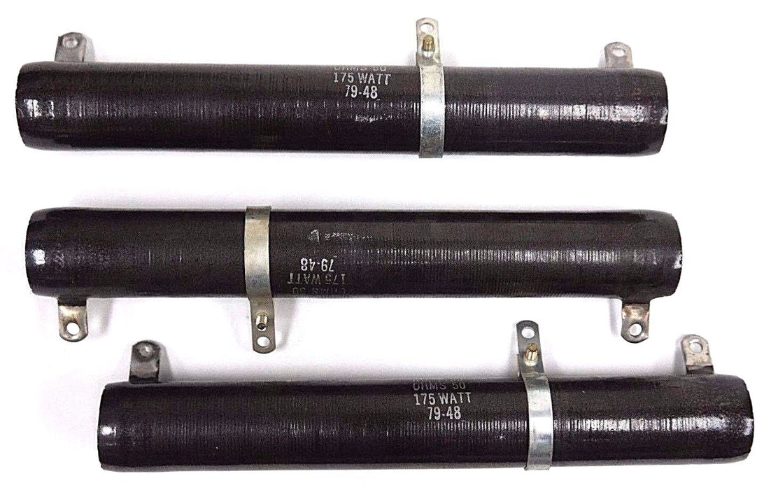 LOT OF 3 OHMITE DIVIDHOM 210-175P-46 NO. 1159 RESISTOR OHMS 50 175WATT 210175P46