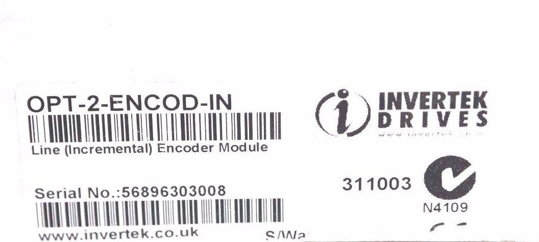 NIB INVERTEK DRIVES OPT-2-ENCOD-IN INCREMENTAL ENCODER INTERFACE MODULE