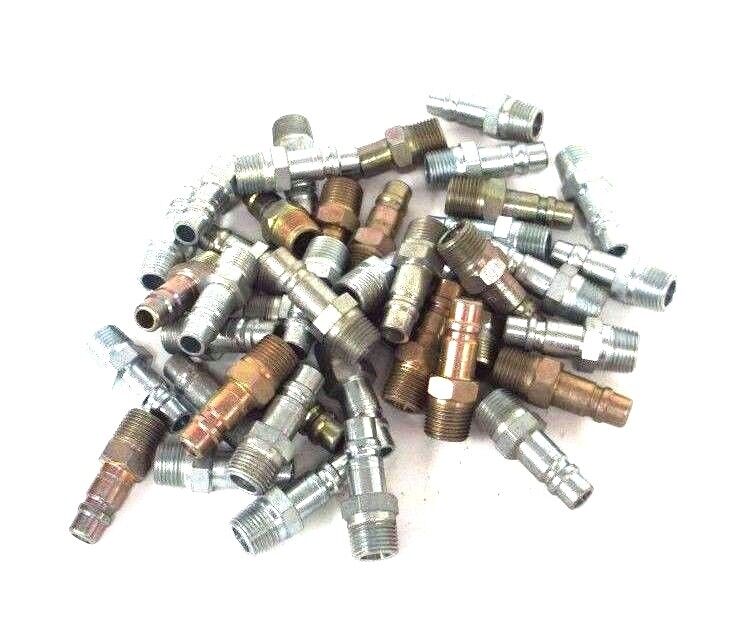 LOT OF 42 DIXON 1/2" X 3/8" DCP 17 QUICK CONNECT FITTINGS DCP17