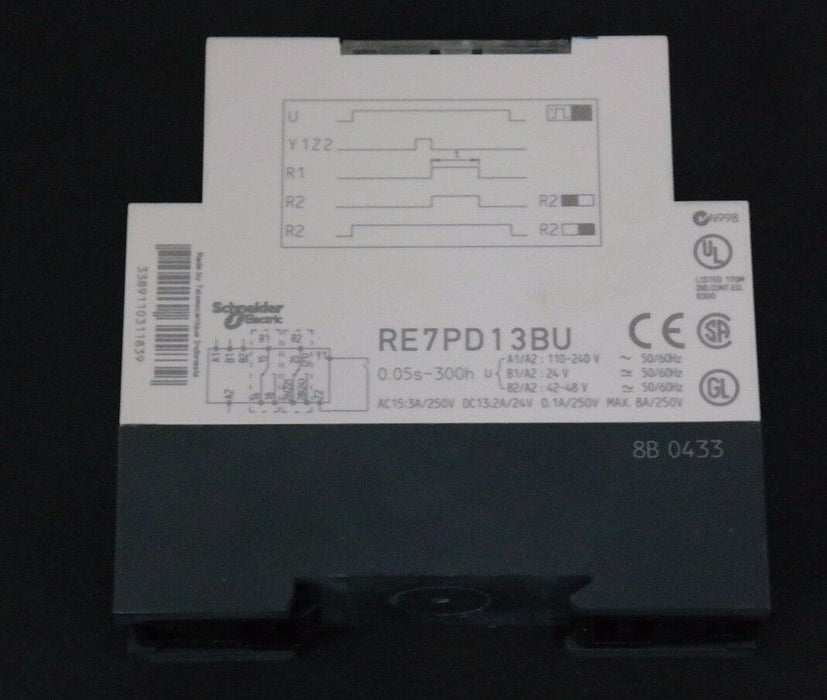 NIB TELEMECANIQUE RE7 PD13BU PULSE-ON ENERGISTION TIMER RELAY 031183 RE7PD13BU