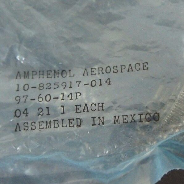 LOT OF 7 NIB AMPHENOL 97-60-14P PLUG PROTECTION CAPS 10-825917-014