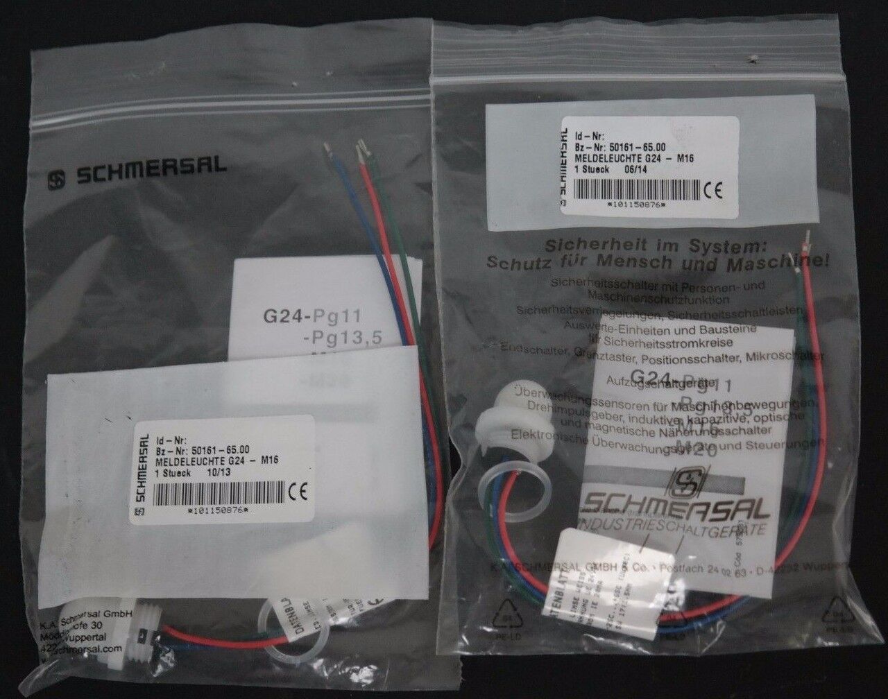 LOT OF 2 NIB SCHMERSAL 50161-65.00 INDICATOR LAMPS LED
