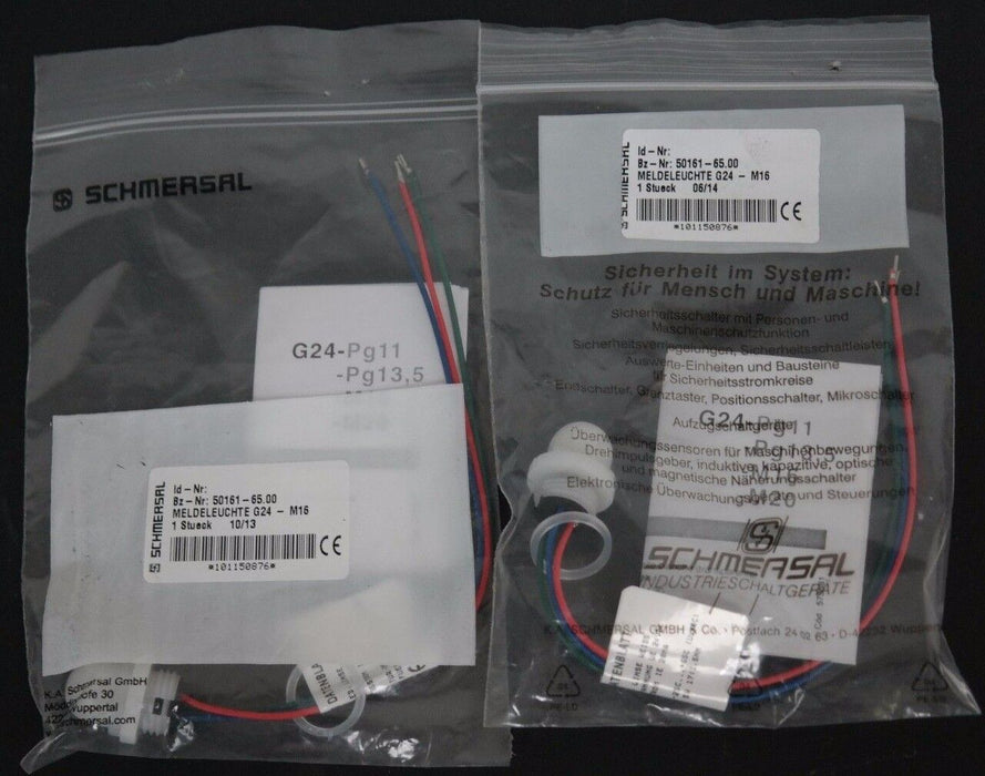 LOT OF 2 NIB SCHMERSAL 50161-65.00 INDICATOR LAMPS LED