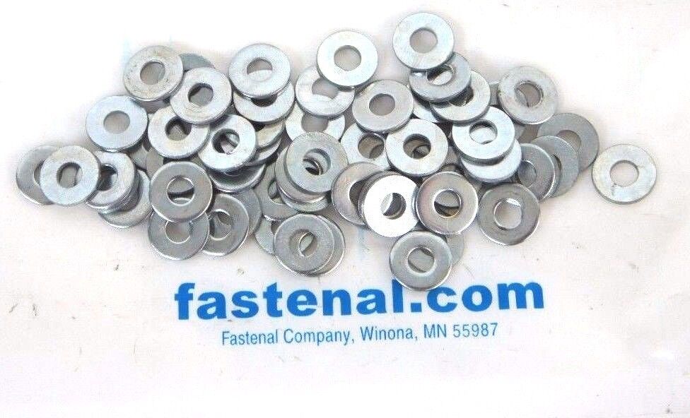 BAG OF 66 NEW FASTENAL SAE FLAT WASHERS ZP #6, 1133070