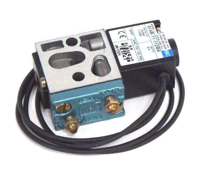NIB MAC VALVES 614B-11-112BA SOLENOID VALVE, 614B11112BA