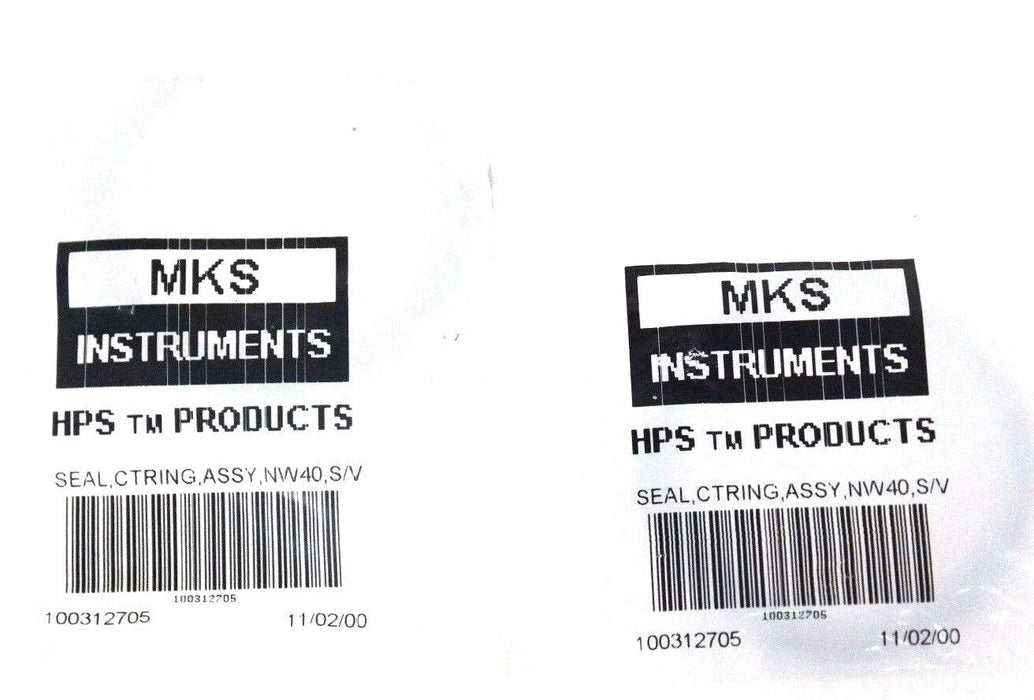 LOT OF 2 NEW MKS 100312705 SEAL, CTRING, ASSY, NW40, S/V