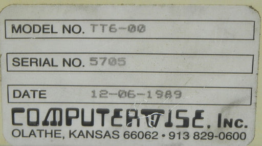 COMPUTERWISE TT6-00 TERMINAL TRANSTERM 6 SERIAL NO. 5705 (REPAIRED) TT600